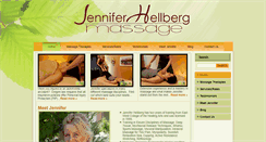Desktop Screenshot of jenniferhellbergmassage.com